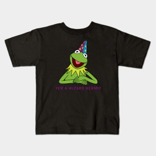 Yer A Wizard Kermit Kids T-Shirt